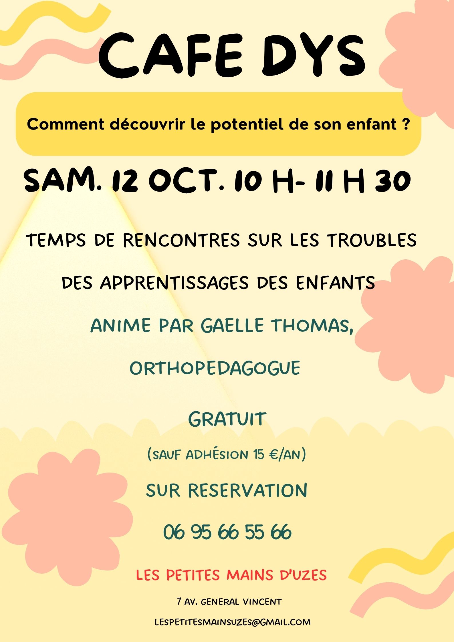 CAFE DYS samedi 7 oct.